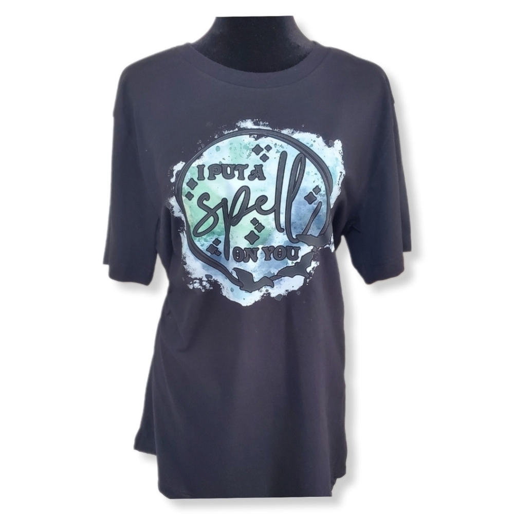 NWOT Black Bella + Canvas Halloween TShirt Sz L